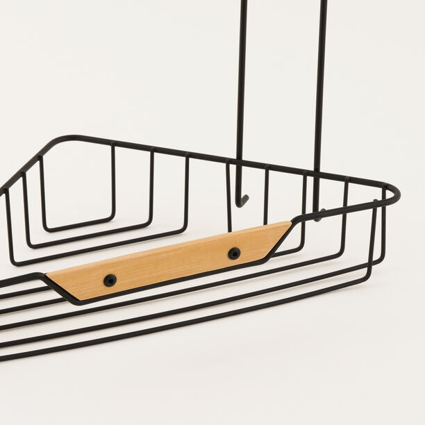 Cottage Plastic Corner Suction 2 Tier, Black image number 2