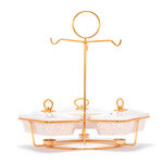 3 Pcs Rectangle Food Warmer With Stand image number 3