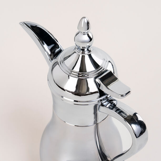 1Pc Steel Vacuum Flask Mini Traditional Silver image number 1