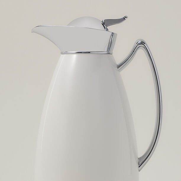Dallety Steel Flask White/Chrome 1L image number 1