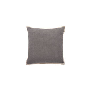 Cottage Linen Cotton Cushion 50 * 50 cm Dark & Light Grey