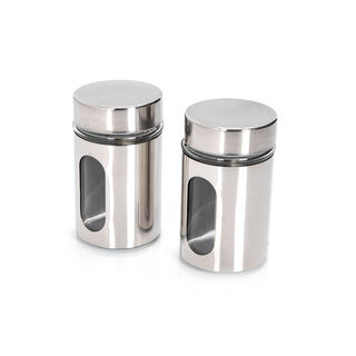 Alberto 2 Pieces Metal Salt And Pepper Set