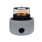 Homez Mgo And Glass Tabletop Firepit, 17.8*17.8 Cm image number 0