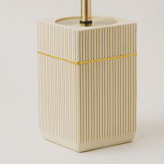 Homez sandstone toilet brush holder, beige 9.6*9.6*42cm