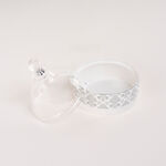 Dallaty white porcelain date bowl with lid 12.6*12.6*14 cm image number 2
