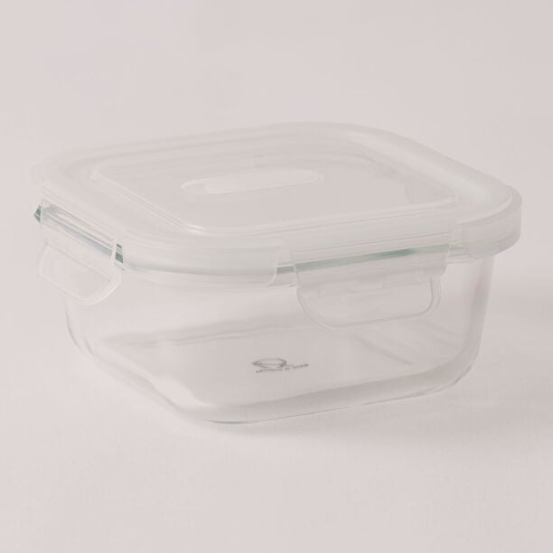 البرتو حافظة طعام زجاج مربعة 300 مل مع غطاء بفتحة تهوية image number 0