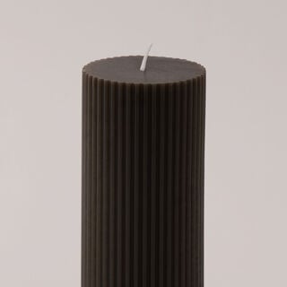 Homez soya wax simple candle, brown 7*7*15cm