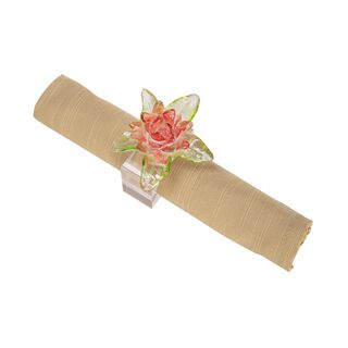 2 Pieces Acrylic Napkin Ring Polyresin Colored