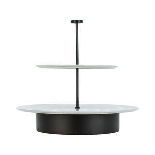 Salam Stainless Steel 2 Tier Serving Stand