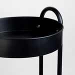 Alberto round black metal storage trolley 43.4*33.9*78.8 cm image number 4