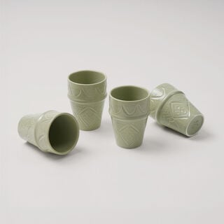 Dallaty Moroccan Tea Cup Green, 6 Pieces