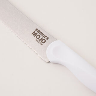 Samura 8pcs stainless steel mojo knife block set in white