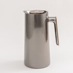 Dallaty 1L black steel vacuum flask with wooden handle image number 1