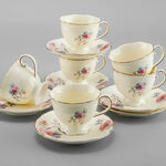 La Mesa 12 Pieces Tea Cup And Saucers \ Ivory image number 2