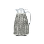 Dallety Steel Vacuum Flask Rattan Design Gray 1L image number 1