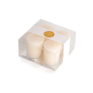 4 Pieces Votive Candle Ivory Vanilla 