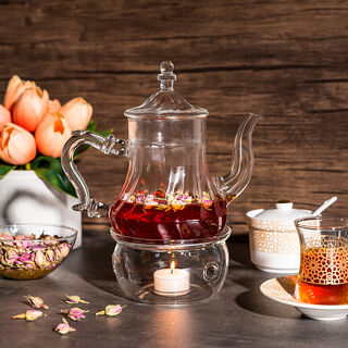 1 Pcs Borosilicate Glass Tea Pot 750Ml