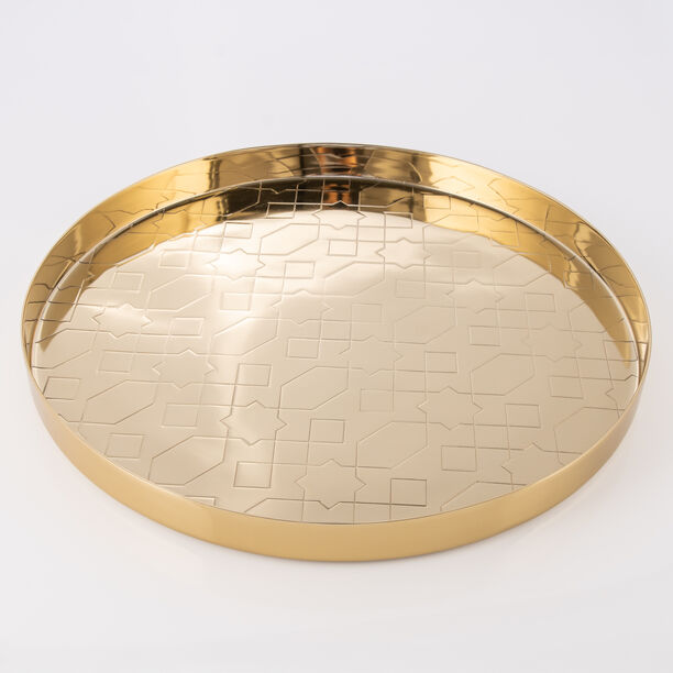 دلتي صينية تقديم فضية 40*40*3 سم image number 0