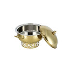 Food Server With Caligraphy Standbrass Polish image number 2