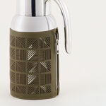 Dallaty stainless steel vacuum flask with leather touch, green 1.3L image number 3