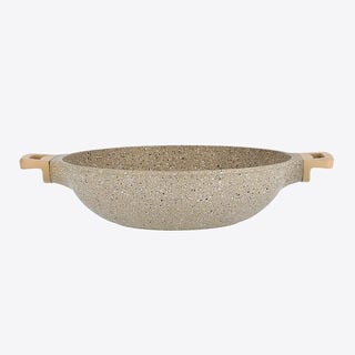 Alberto Deep Fry Pan Granite 33 cm With Cover