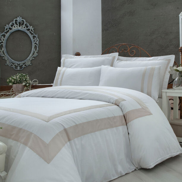 Boutique Balanch 5 Pieces Cotton Duvet Cover 300 Tc ,Frame White 260X240 Cm King image number 0