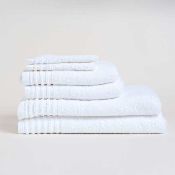 Cottage white 6 piece ultra soft towel set 50*100 cm image number 0
