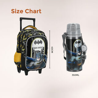 Batman large rolling backpack ,16 inches ,Diseny