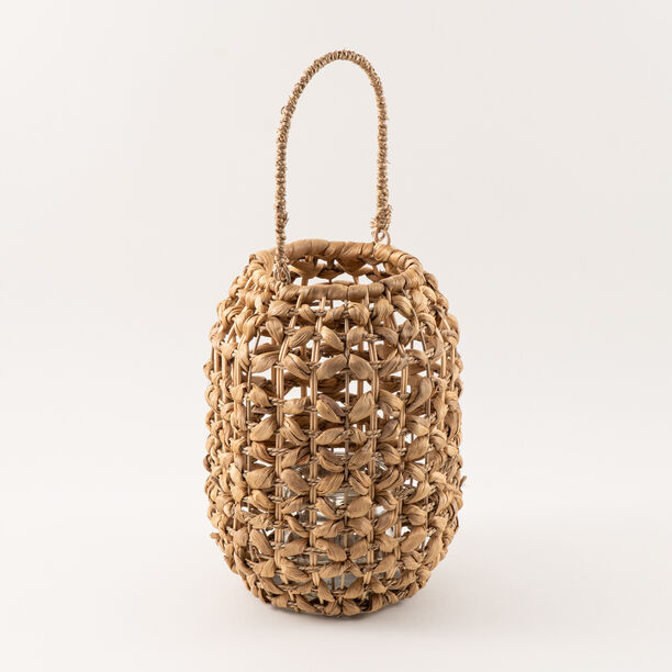 هومز فانوس بامبو 22*22*29سم، بيج image number 1