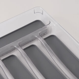 Alberto non slip 5 compartments drawer organizer 32.5*23*4.7cm, clear