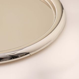 صينيه تقديم ستيل من مجموعة أُلْفَة باللون الفضي