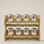 Spice Jars 8 Pieces With Bamboo Rack image number 0