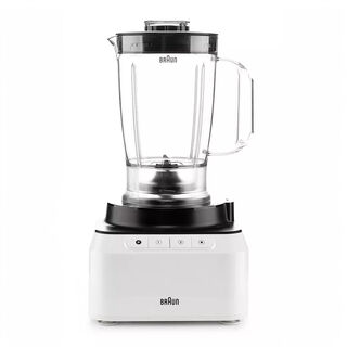 Braun PurEase 2 in 1 Food Processor, 800W, 2 Speeds+Pulse, 2.1L Bowl,White/Grey