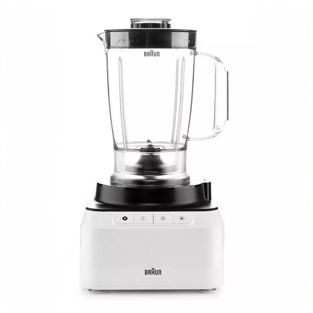 Braun PurEase 2 in 1 Food Processor, 800W, 2 Speeds+Pulse, 2.1L Bowl,White/Grey image number 2