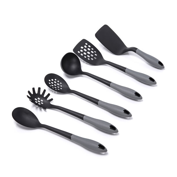 6 Pcs Cooking Utensils with Rotating Stand image number 3