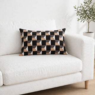 Homez Geometric Rectangular Cushion Cover, 30*45Cm