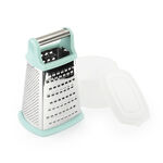 Alberto Stainless Steel Grater With 4 Sides L:20Cm Blue Color image number 1