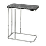 Side Table Silver Leg Black Top image number 2