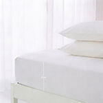 Boutique Blanche Fitted Sheet 100% Tencel 300Tc Super King, White 200*200 Cm image number 2