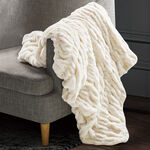 Cottage fur blanket 127*152cm in beige image number 1