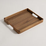 Dallaty rectangular acacia wood serving tray 37*30.6*4cm, brown image number 0