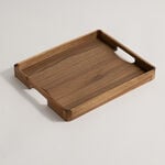 Dallaty rectangular acacia wood serving tray 37*30.6*4cm, brown image number 0