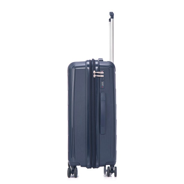 Travel vision durable PP 3 pcs luggage set, navy blue image number 4