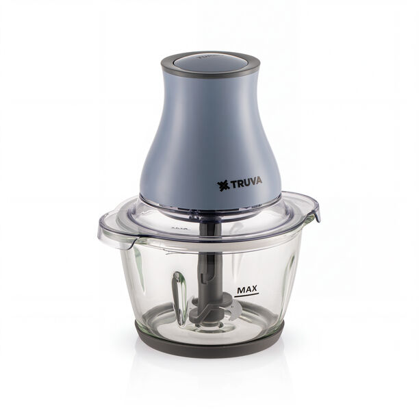 Truva Blue Glass Chopper 1.2L, 2 Speeds image number 1