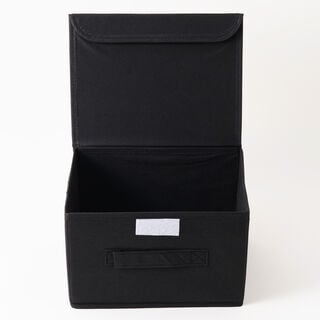 Homez Clothes Organizer Storage Box Polyester, Black 43*28*25Cm