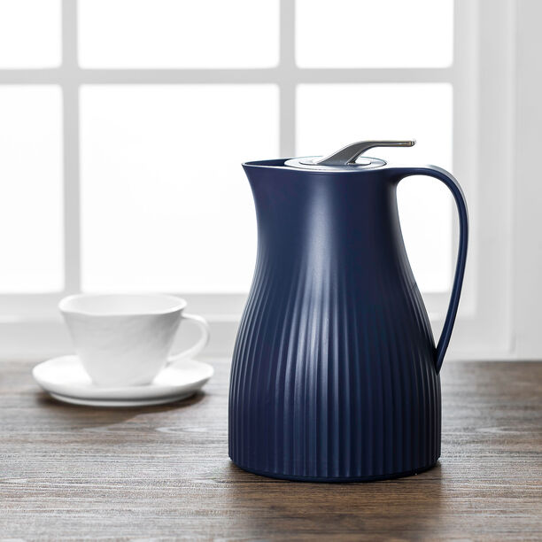 Dallety Plastic Vacuum Flask Bear Dark Blue 1L image number 4