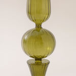 Homez glass Ramadan decorative piece, green 10.5*10.5*60.5cm image number 1