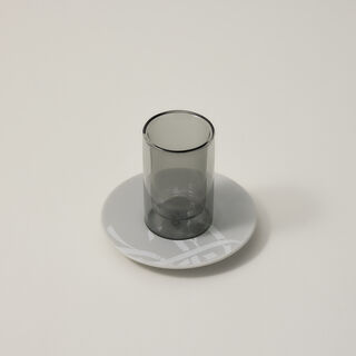 Dallaty grey porcelain and glass Tea and coffee cups set 18 pcs