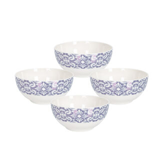La Mesa Portu Casa 4 Pieces Set 5.5" Bowl New Bone