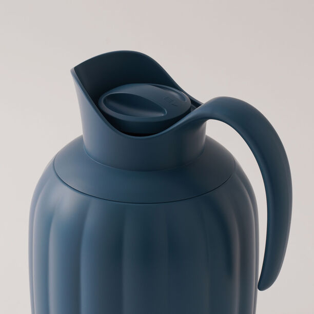 Dallaty Plastic Vacuum Flask, Navy Blue 1L image number 2